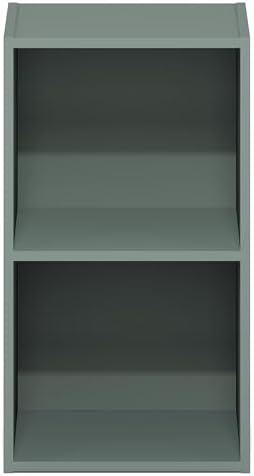 Furinno PASIR Book Shelf, 2-Tier Modern Bookshelf, Open Shelves Bookcase 9 x 12 - Image 6