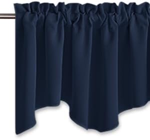 NICETOWN Navy Valance for Window - Image 2