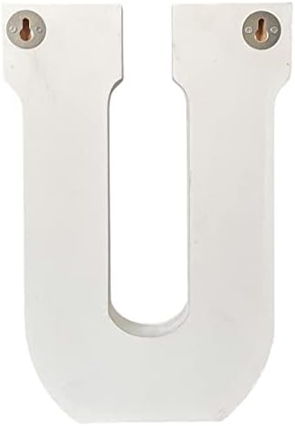 ABELOTS Large Wood Letter Distressed White Wash Alphabet Wall Décor Monogram - Image 4