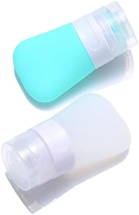 2 Pcs Silicone Travel Bottles, 1.3oz Leak Proof Refillable Squeeze Containers by LUFEVRM