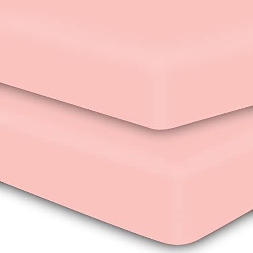 MOONQUEEN 2-Pack Baby Fitted Crib Sheets by MOONQUEEN