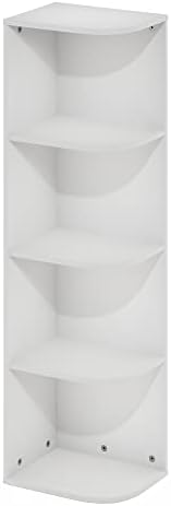 Furinno Pasir 4-Tier Corner Open Shelf Bookcase - Image 6
