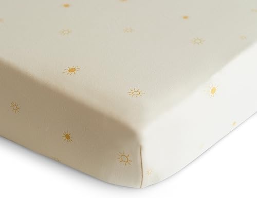mushie Stretchy & Soft Crib Sheet | Fitted 28" x 52" - Image 2