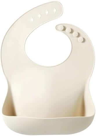 PandaEar Set of 3 Silicone Baby Bibs Waterproof, 10-72 Months - Image 4