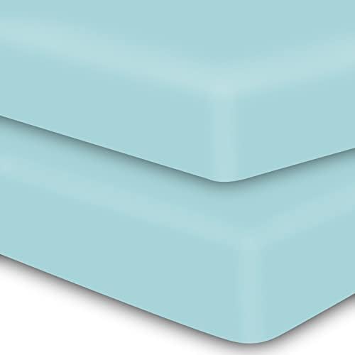 MOONQUEEN 2-Pack Baby Fitted Crib Sheets by MOONQUEEN