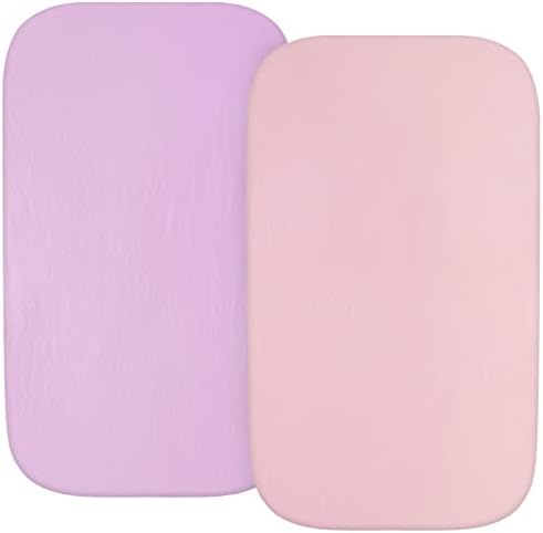 Bassinet Sheets for Baby Girl, 100% Cotton Sheets, 2 Pack - Image 6