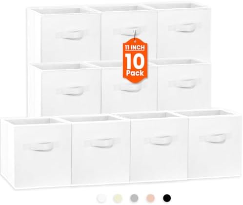 Criusia Storage Cubes, 11 Inch Cube Storage Bins by Criusia