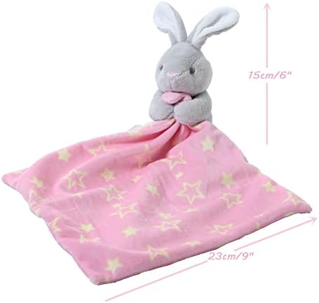 CREVENT Soft Plush Animal Face Security Blankets - Image 2