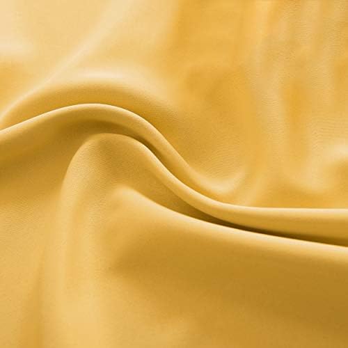 DONREN Gold Yellow Curtain Valances - Image 5