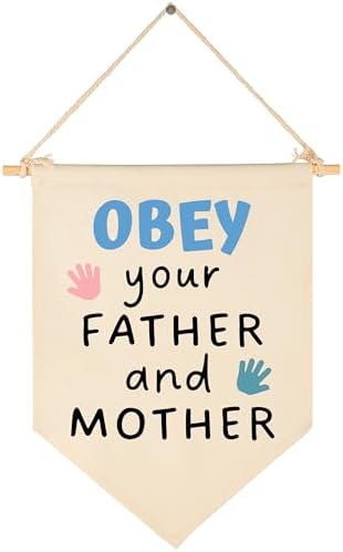 Bible Verse Decor-Flag Gifts for Boys Girls Kids-Pennant Banner Wall Sign Gift by Sioial