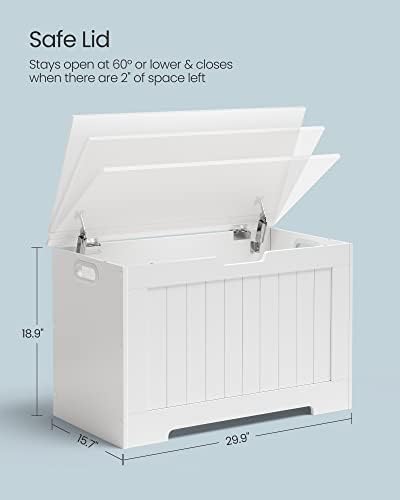 VASAGLE Storage Chest, 29.9 Inches Width Bench - Image 2