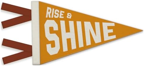 Kids Room Decor, Rise and Shine Inspirational Pennant Felt Banners Flags by Unknown