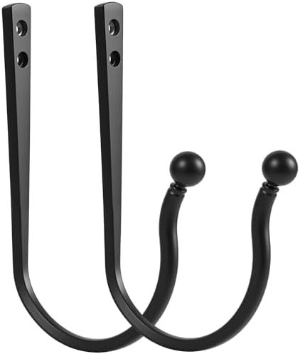 Mini Ball Curtain Holdbacks 2 Pack, Solid Zinc Alloy Wall Mounted Curtain by Mayrhyme