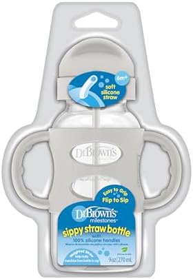 Dr. Brown's Milestones Wide-Neck Sippy Straw Bottle - Image 2