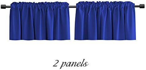 DONREN 2 Panels Royal Blue Valances - Image 5