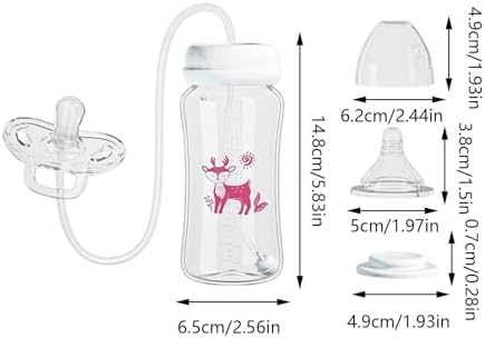 Milk Bottle Silicone Anti-Colic Portable Adjustable - Image 2
