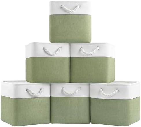 Patvingot 11-Inch Fabric Cube Storage Bins by Patvingot