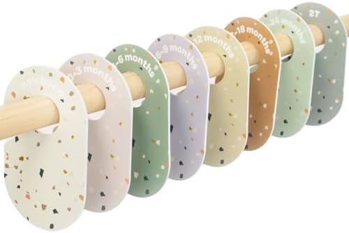 3 Sprouts Baby Closet Dividers, Newborn to 2T, 8 Piece Set by 3Sprouts