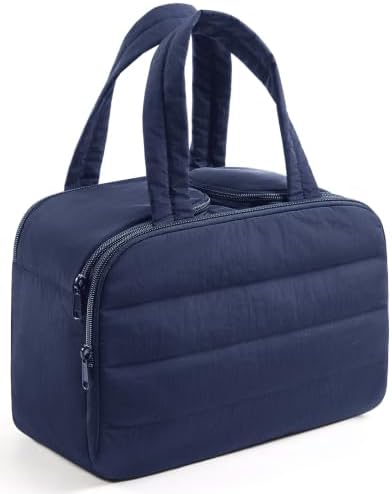 LIGHT FLIGHT Travel Toiletry Bag, Quilted Travel Makeup Cosmetic Bag Organizer by LIGHTFLIGHT