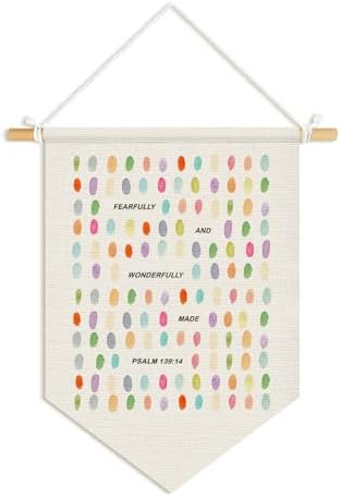 Kids Room Decor, Fearfully and Wonderfully Made Wall Banners by Unknown