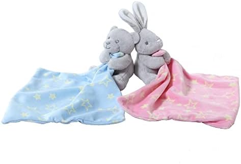 CREVENT Soft Plush Animal Face Security Blankets by CREVENT