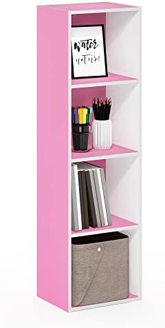 Furinno PASIR Book Shelf, 4-Tier Modern Bookshelf, Open Shelves Bookcase 9 x 12 by Furinno-FitsYourSpaceFitsYourBudget