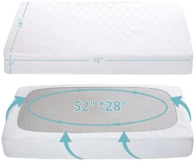 American Baby Company 2 Pack Waterproof Crib Mattress Protector 52" x 28" - Image 2