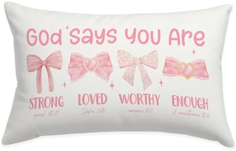 Pink 12x20 Throw Pillow Cover by Wheatwin