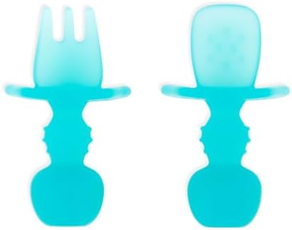 Bumkins Baby Utensils Set, Chewtensils Silicone Spoons by Bumkins