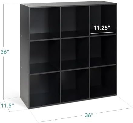 Best Choice Products 9-Cube Storage Organizer, 11in Shelf Opening, Display Shelf - Image 3