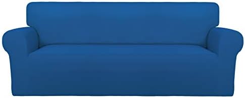 PureFit Stretch Oversized Couch Covers Fleece Sofa Slipcovers Classic Blue by PureFit
