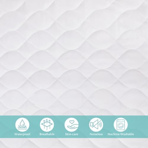 American Baby Company Waterproof Fitted Crib Mattress Protector 52" x 28" - Image 3