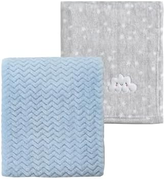 CREVENT 2Pcs 30''X40'' Cute Cozy Fluffy Warm Baby Blankets by CREVENT