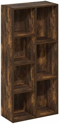 Furinno LUDER Book Shelf, 7-Cube Bookshelf, Bookcase - Image 6