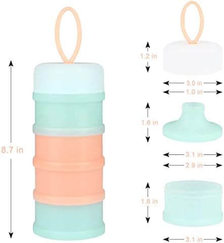 Accmor Baby Formula Dispenser On The Go, Stackable Formula Dispenser Formula - Image 7