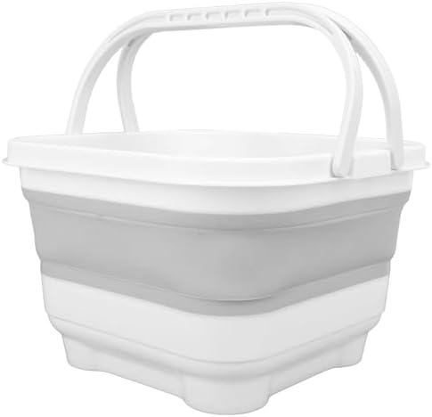 Yunseity Folding Baby Bath Toy Basket, Foldable Bath Toy Organizer Cute - Image 4