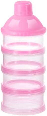 Accmor Formula Dispenser On The Go, 4 Compartments Stackable Formula Container by Accmor