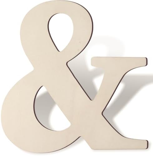 Wooden Symbol 12 Inch Large Unfinished Wood Symbol & by Unknown
