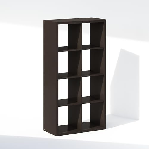 Furinno Cubic Extra Thick 8-Cube Closet Organizers and Storage, Dark Oak - Image 7