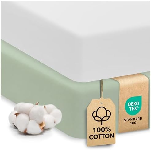 Cotton Crib Sheets 2 Pack – Sweety Fox Mini Fitted Sheets by SweetyFox
