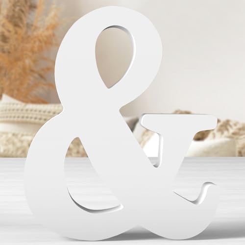 12 Inch White Wood Letters Unfinished Wood Letters by ZARUATU