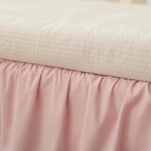 Crib Skirt Dust Ruffle 14" Drop, Fits 28" x 52" - Image 6