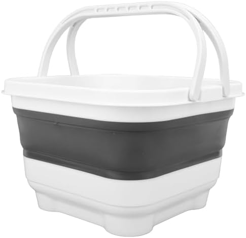 Yunseity Folding Baby Bath Toy Basket, Foldable Bath Toy Organizer Cute - Image 3