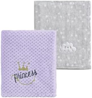 CREVENT 2Pcs 30''X40'' Cute Cozy Fluffy Warm Baby Blankets by CREVENT