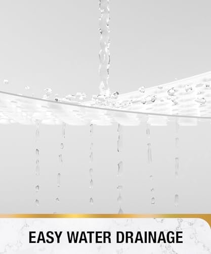 HITSLAM Shower Mat Anti Slip, Square Bath Mat - Image 4