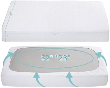 American Baby Company Waterproof Fitted Crib Mattress Protector 52" x 28" - Image 5