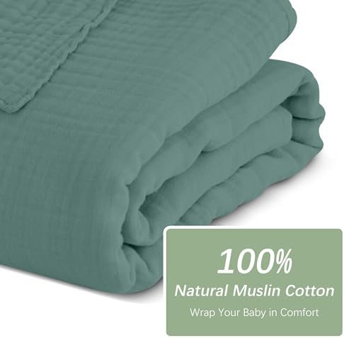 SWEET DOLPHIN Muslin Baby Bath Towels Blanket - Image 4