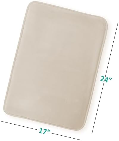 Clara Clark Bathroom Rugs, Velvet Memory Foam Bath Mat, Non-Slip Bath Rugs - Image 3