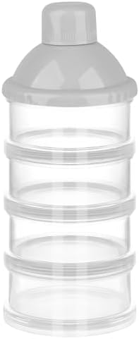 Accmor Formula Dispenser On The Go, 4 Compartments Stackable Formula Container by Accmor