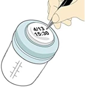 COMI Wide Neck Glass Breastmilk Collection n Storage Bottle, 4 Packs, 6oz - Image 6